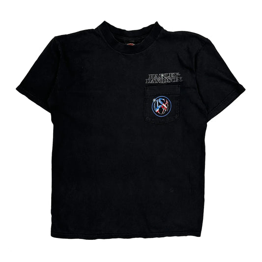 Savannah Georgia Harley Davidson Graphic T-Shirt - Large Black Cotton