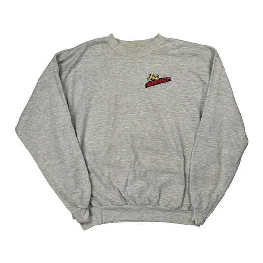 Air Rescue Hanes Graphic Sweatshirt - Large Grey Cotton Blend