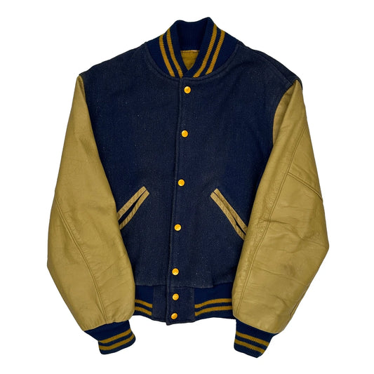 Unbranded Varsity Jacket - Medium Yellow Leather