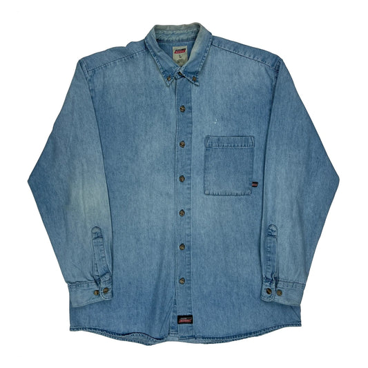 Dickies Denim Shirt - Large Blue Cotton