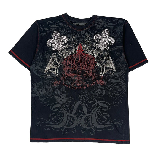 Avirex Graphic T-Shirt - Large Black Cotton