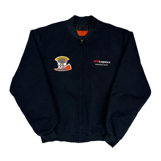 Xpo Logistics Red Kap Work Bomber Jacket - Large Black Polyester