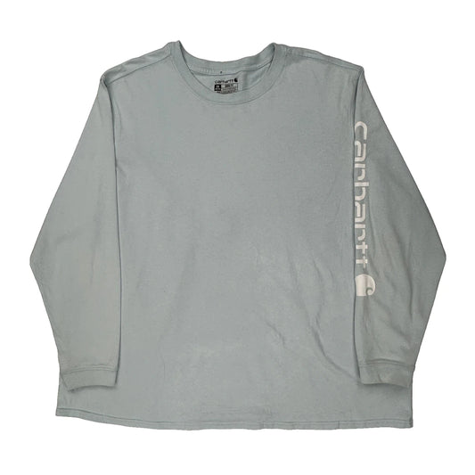 Carhartt Long Sleeve T-Shirt - 2XL Gray Cotton