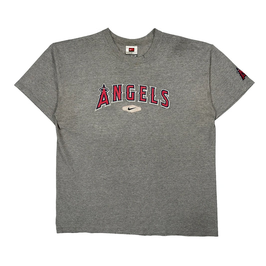 Angels Nike Mlb T-Shirt - XL Grey Cotton