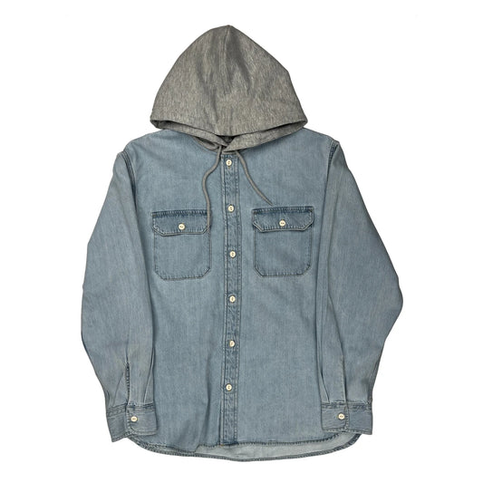 Vintage Levis Denim Shirt - Medium Blue Cotton