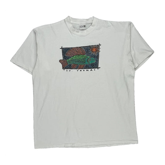 Sdi Graphic T-Shirt - Large Multicoloured Cotton
