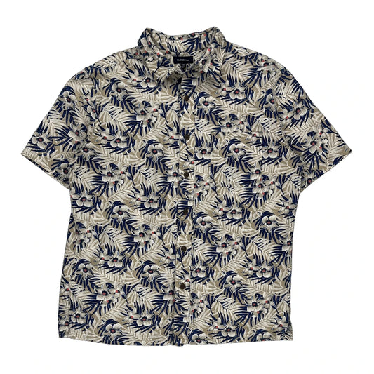 Croft & Barrow Floral Hawaiian Shirt - Medium Multicoloured Cotton