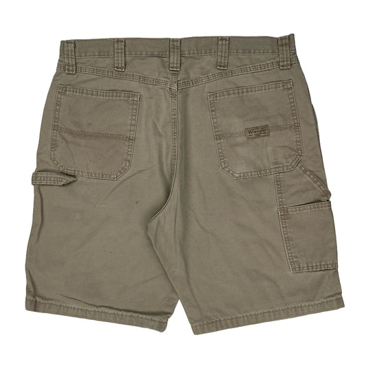 Wrangler Carpenter Shorts - 36W 9L Beige Cotton