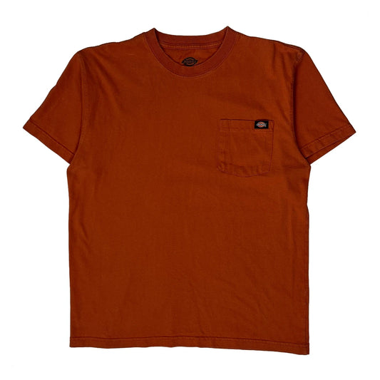 Dickies T-Shirt - Large Orange Cotton