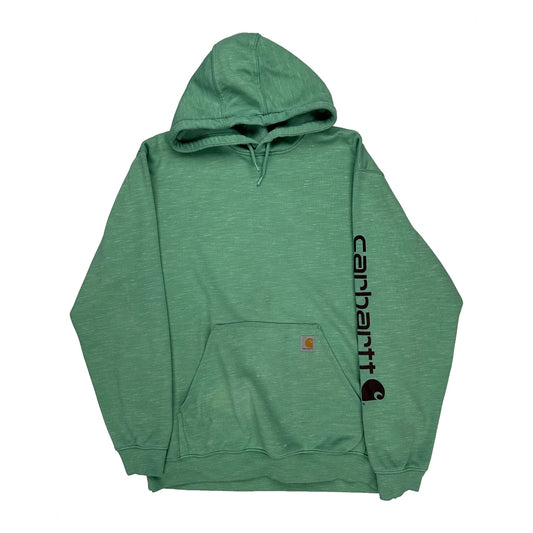 Loose Fit Carhartt Hoodie - XL Green Cotton