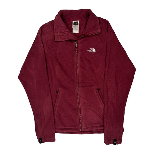 The North Face Fleece Jacket - Small Burgundy Nylon