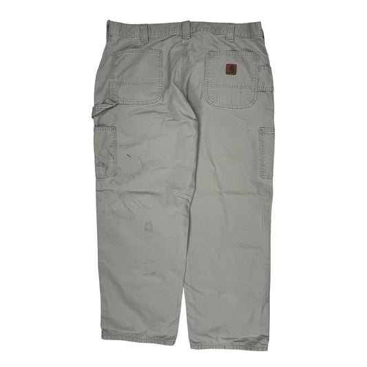 Carhartt Cargo Carpenter Trousers - 40W 30L Beige Cotton
