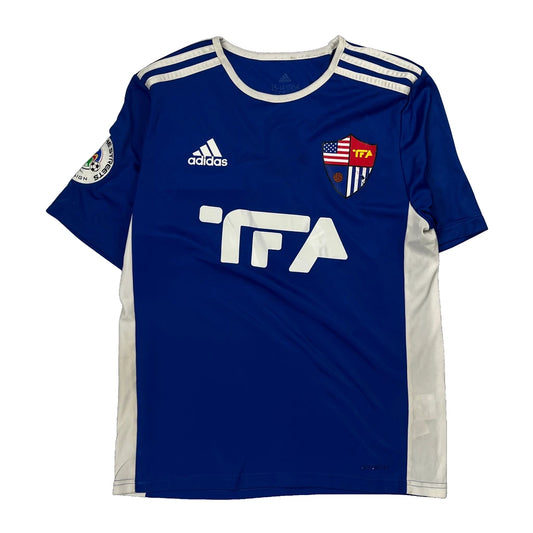 Tfa Adidas Football Shirt - Large Blue Polyester