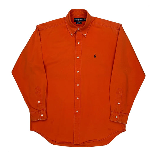 Vintage Blake Shirt Ralph Lauren Shirt - Medium Orange Cotton