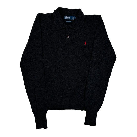 Polo By Ralph Lauren Jumper - Large Grey Wool