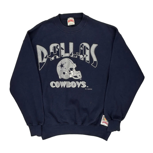 Made In USA, Dallas Cowboys Nutmeg Nfl Sweatshirt - Large Navy Cotton