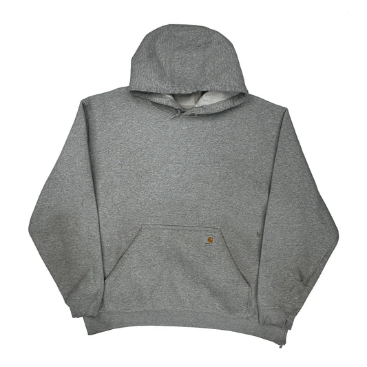 Vintage Carhartt Hoodie - 2XL Gray Cotton Blend