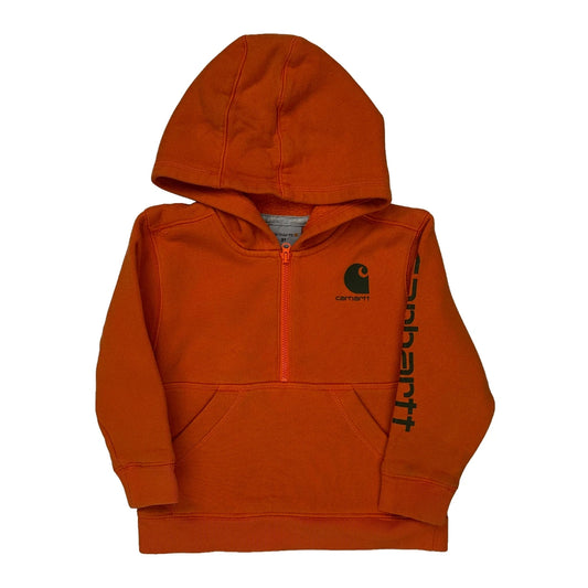 Age 2 Carhartt Hoodie - 3XS Orange Cotton