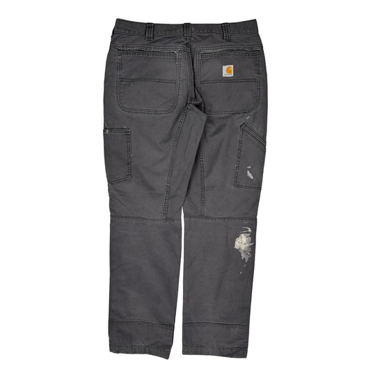 Carhartt Carpenter Trousers - 33W 32L Grey Cotton