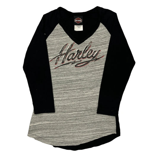 Baton Rouge Harley-Davidson Harley Davidson Long Sleeve T-Shirt - Small Black Cotton