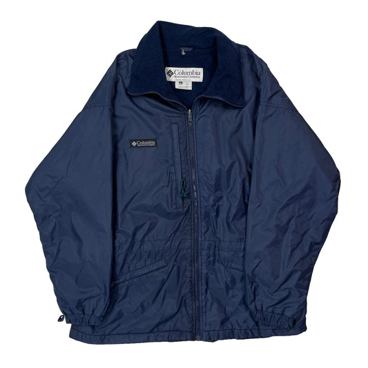 Columbia Windbreaker - Large Blue Nylon