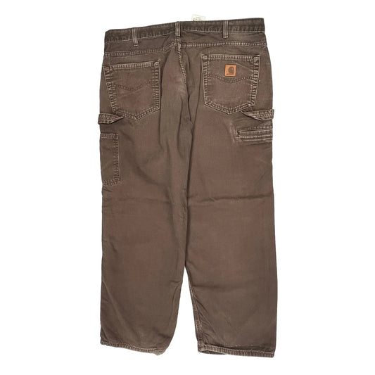 Carhartt Carpenter Trousers - 37W 30L Brown Cotton