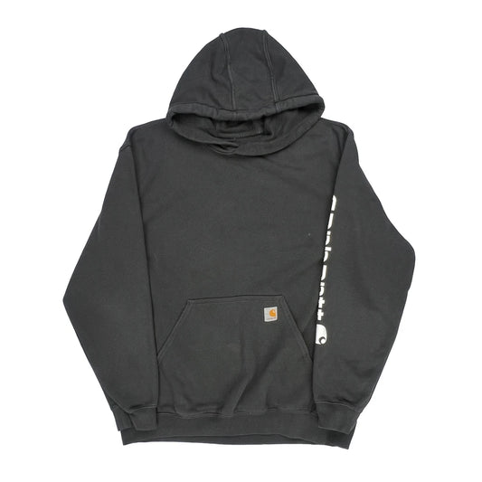 Carhartt Spellout Hoodie - XL Black Cotton