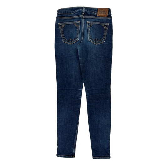 True Religion Skinny Jeans - 25W UK 4 Dark Wash Cotton
