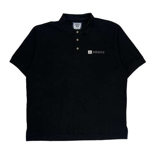 Vintage Synthesis Lee Polo Shirt - XL Black Cotton