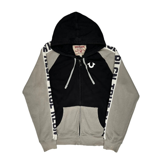 True Religion Spellout Hoodie - XL Grey Cotton
