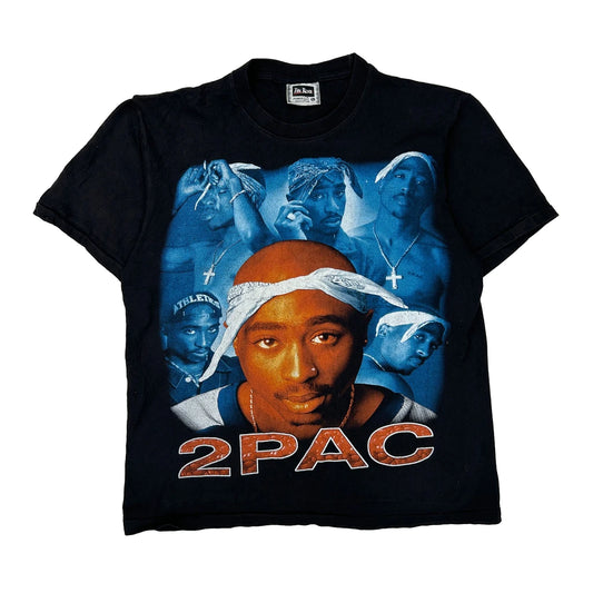 2Pac Shakur The Roxx Single Stitch T-Shirt - Large Blue Cotton