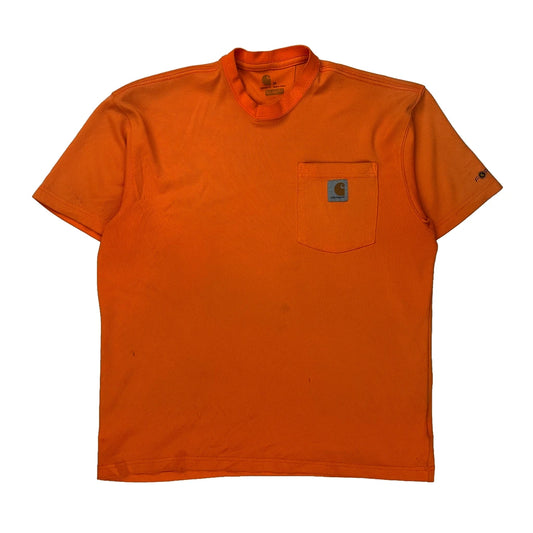 Relaxed Fit Carhartt T-Shirt - Medium Orange Cotton