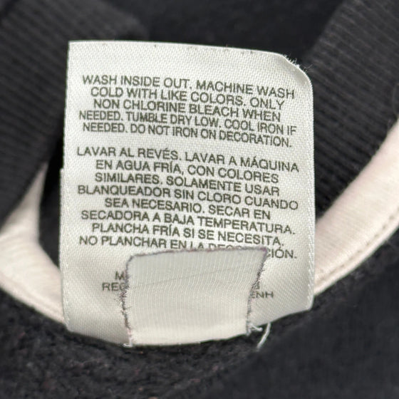 Adidas Spellout Sweatshirt - Large Black Cotton Blend