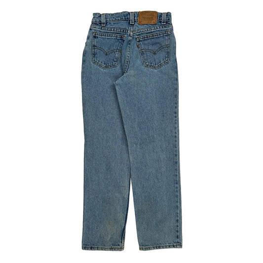 Levis 550 Jeans - 24W UK 6 Light Wash Cotton