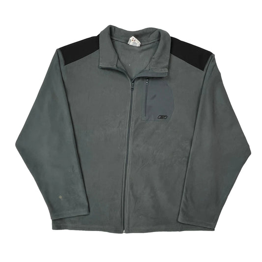 Reebok Fleece Jacket - 2XL Grey Polyester