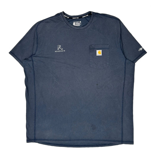Vintage Carhartt T-Shirt - 2XL Navy Cotton