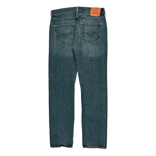501 Levis Jeans - 32W 33L Blue Cotton