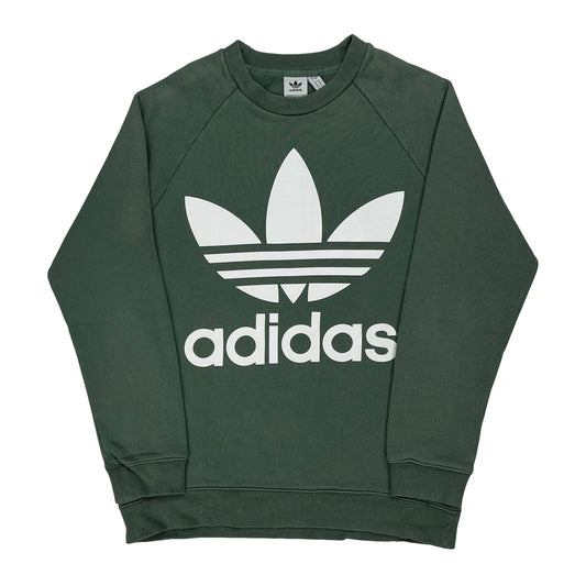 Adidas Sweatshirt - Small Green Cotton