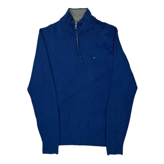 Tommy Hilfiger 1/4 Zip - Small Blue Cotton