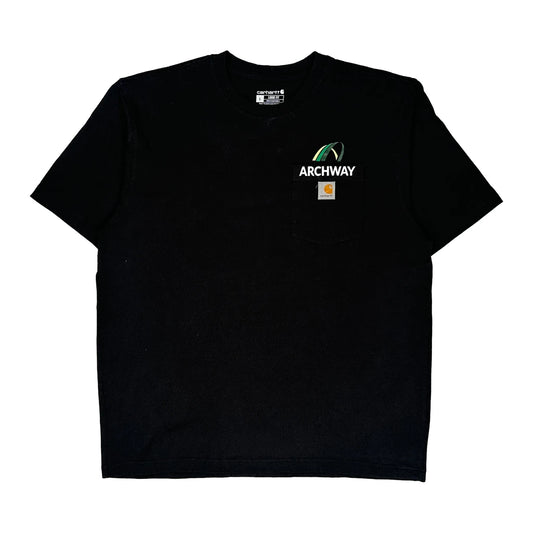 Carhartt T-Shirt - Large Black Cotton