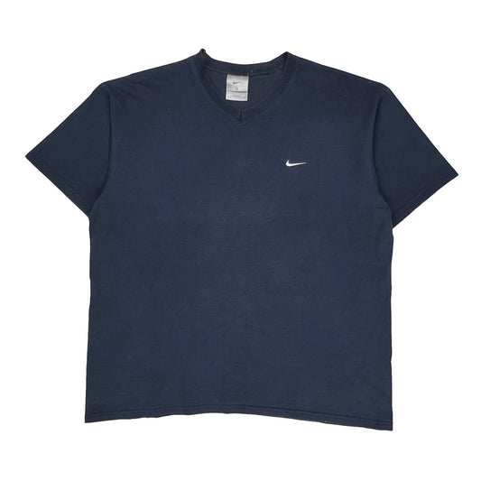 Made In USA Nike T-Shirt - Large Blue Cotton
