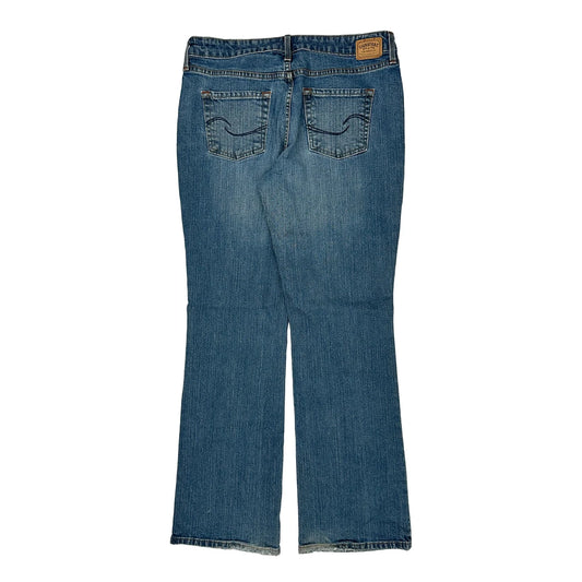 Signature By Levis Boot Cut Jeans - 34W UK 14 Blue Cotton Blend