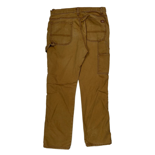 Dickies Carpenter Trousers - 31W 31L Brown Cotton