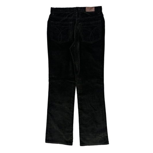Calvin Klein Jeans Cord Trousers - 30″ Waist Black Corduroy