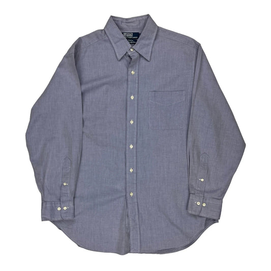 Polo By Ralph Lauren Shirt - Large Blue Cotton