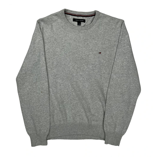 Tommy Hilfiger Jumper - Small Grey Cotton