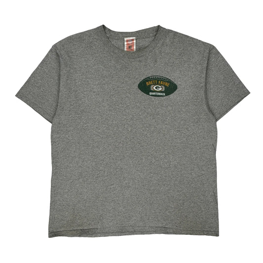 Green Bay Packers Nfl Single Stitch T-Shirt - XL Grey Cotton