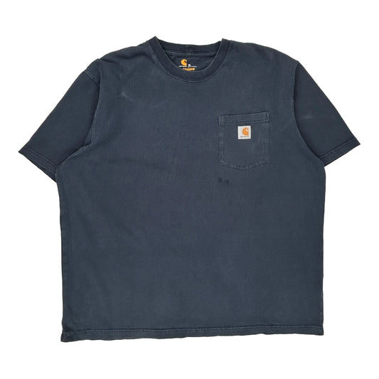 Carhartt T-Shirt - XL Navy Cotton