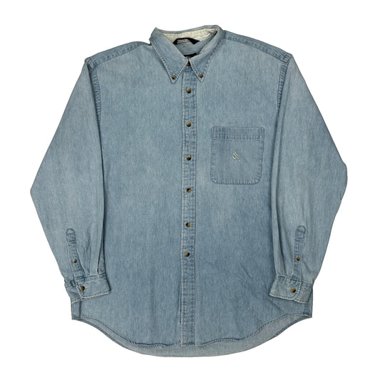 Nautica Denim Shirt - XL Light Wash Denim