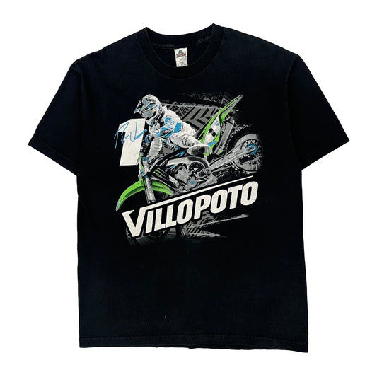 Motocross Alstyle Graphic T-Shirt - Large Black Cotton